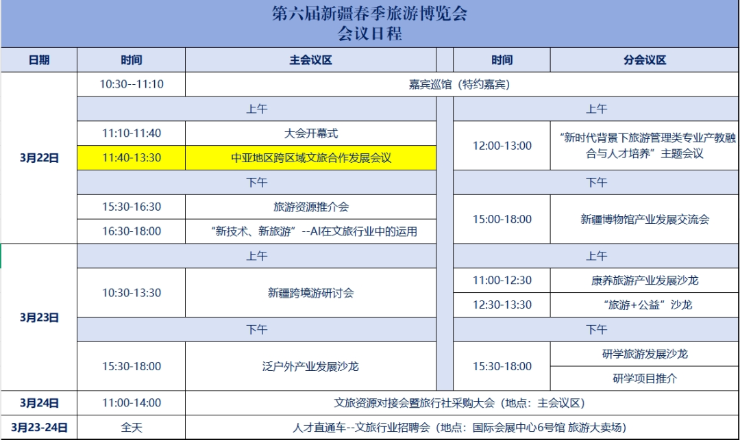 2025春季旅交会会议日程-中亚跨区域文旅合作这样开展